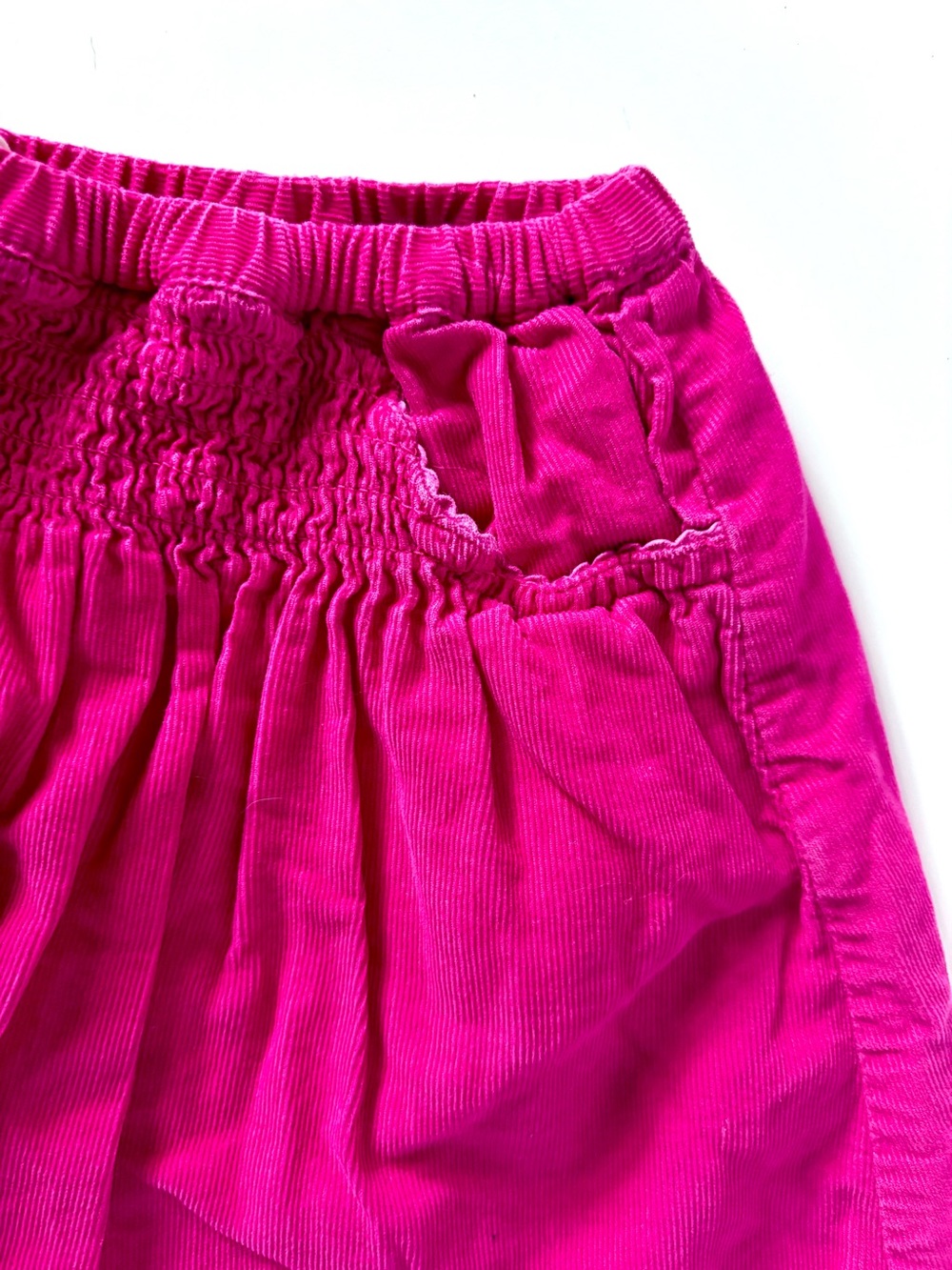 Mini Boden Bright Pink Lined Corduroy Skirt | 4–5Y | Like New - Picture 5 of 7